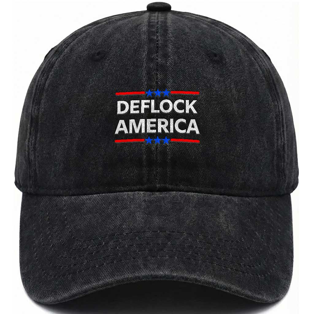 Deflock America Civil Liberties Patriotic Freedom Washed Cotton Baseball Cap