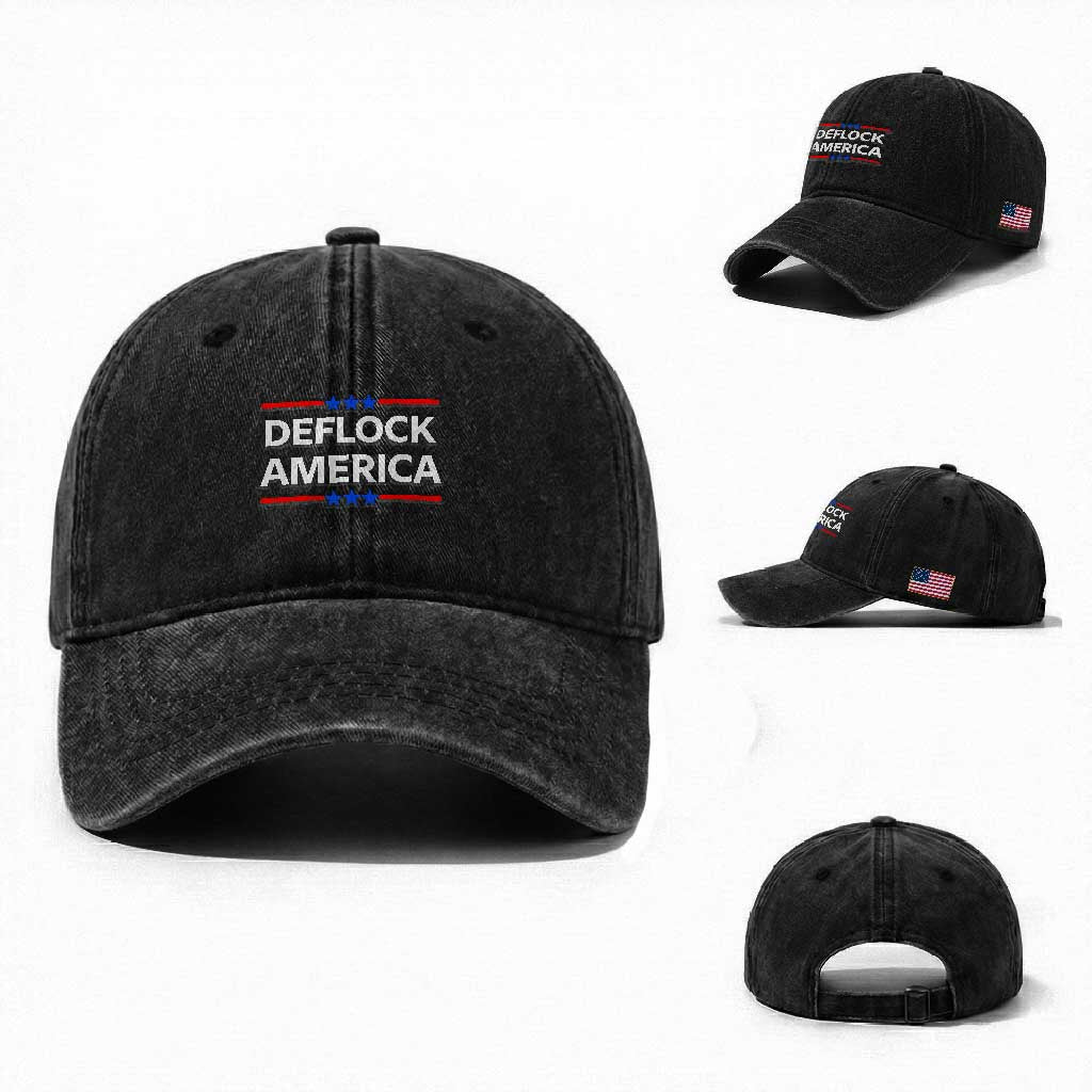 Deflock America Civil Liberties Patriotic Freedom Washed Cotton Baseball Cap