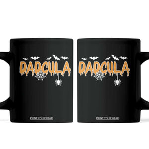 Dadcula Funny Vampire Dad Coffee Mug Spiderweb Spooky Halloween