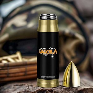 Dadcula Funny Vampire Dad Bullet Tumbler Spiderweb Spooky Halloween