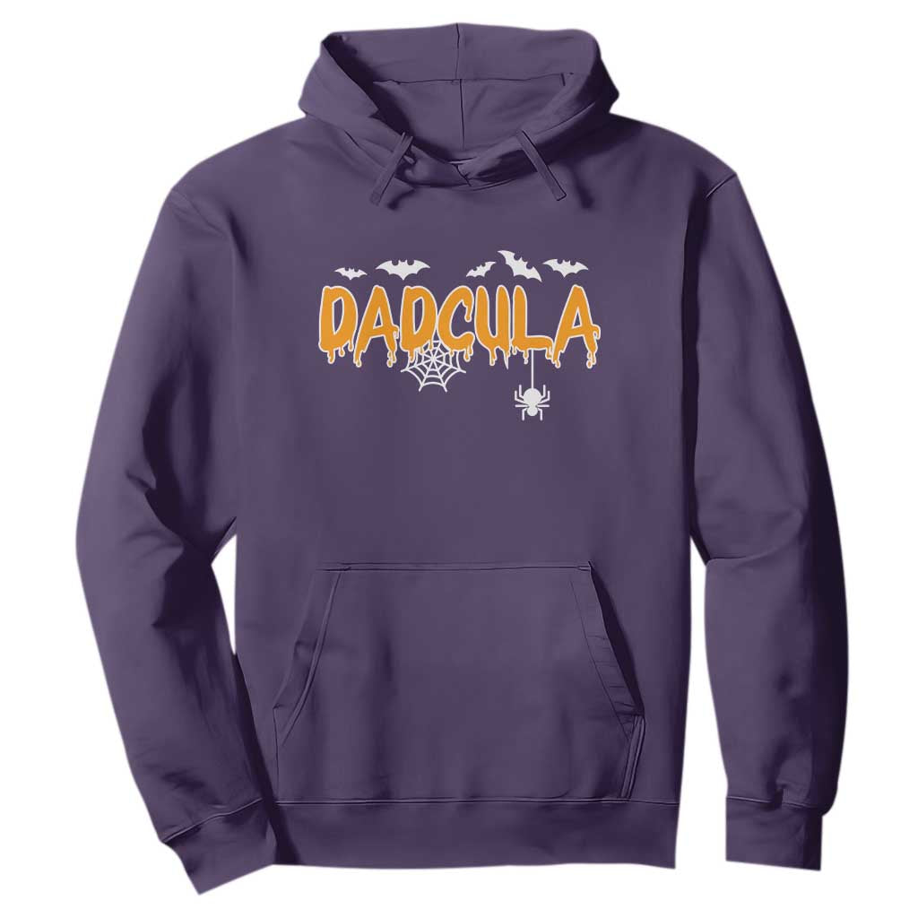 Dadcula Funny Vampire Dad Hoodie Spiderweb Spooky Halloween