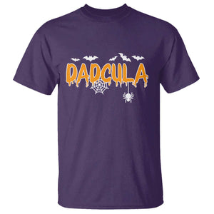 Dadcula Funny Vampire Dad T Shirt Spiderweb Spooky Halloween