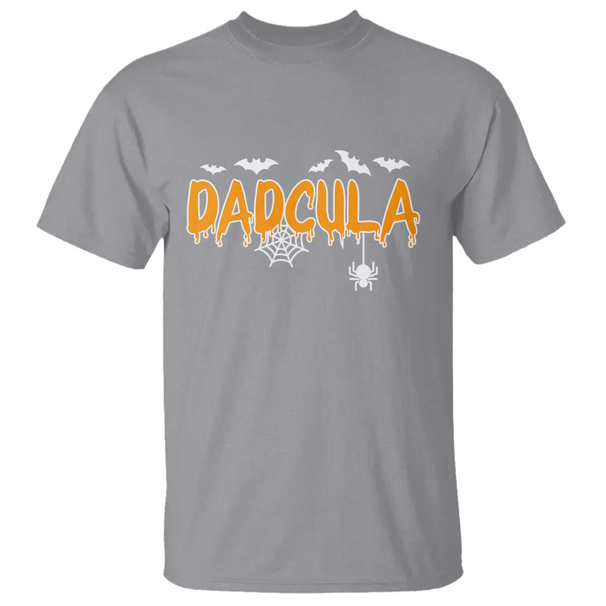 Dadcula Funny Vampire Dad T Shirt Spiderweb Spooky Halloween