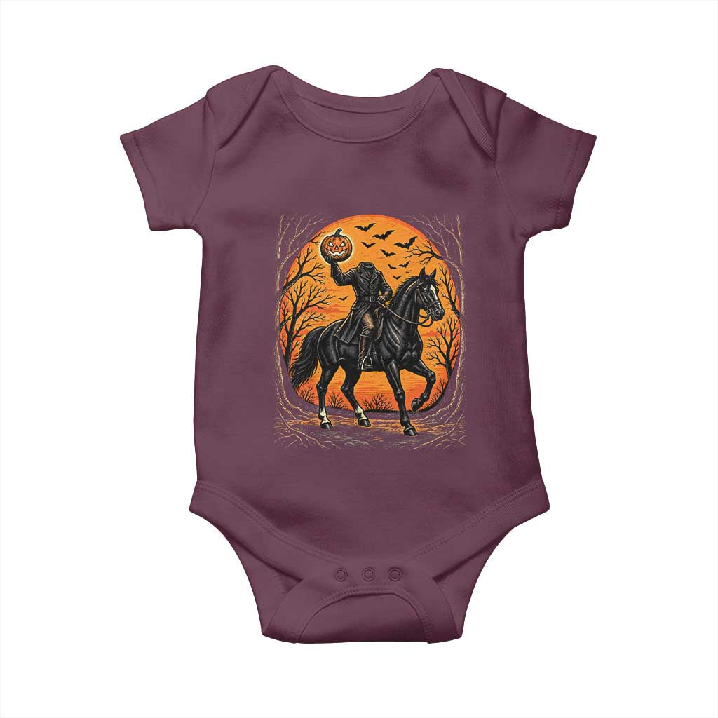Headless Horseman Legend Vintage Halloween Baby Onesie