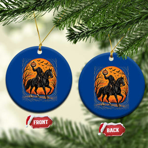Headless Horseman Legend Vintage Halloween Ceramic Ornament