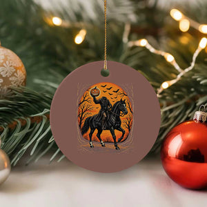 Headless Horseman Legend Vintage Halloween Ceramic Ornament