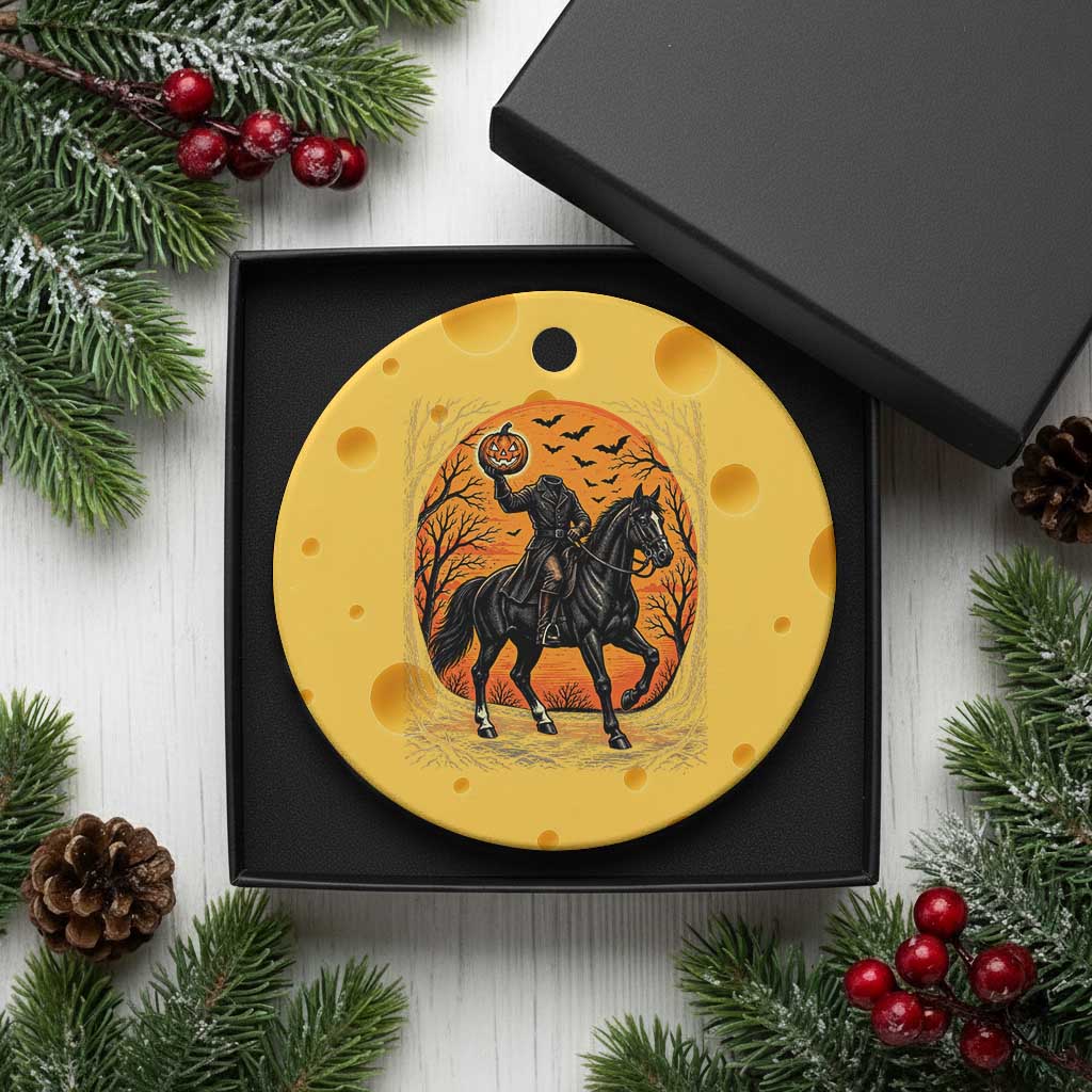 Headless Horseman Legend Vintage Halloween Ceramic Ornament