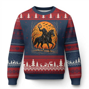 Headless Horseman Legend Vintage Halloween Ugly Christmas Sweater