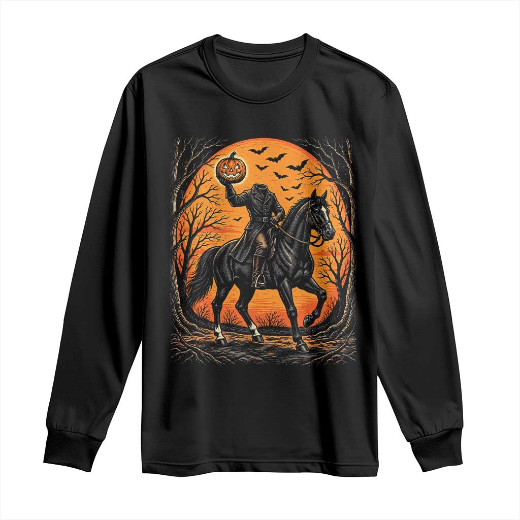 Headless Horseman Legend Vintage Halloween Long Sleeve Shirt