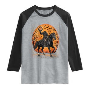 Headless Horseman Legend Vintage Halloween Raglan Shirt