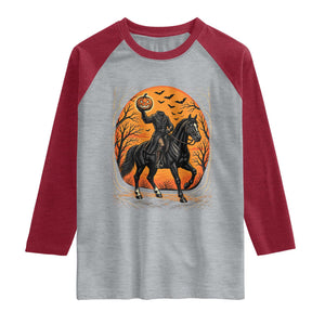 Headless Horseman Legend Vintage Halloween Raglan Shirt