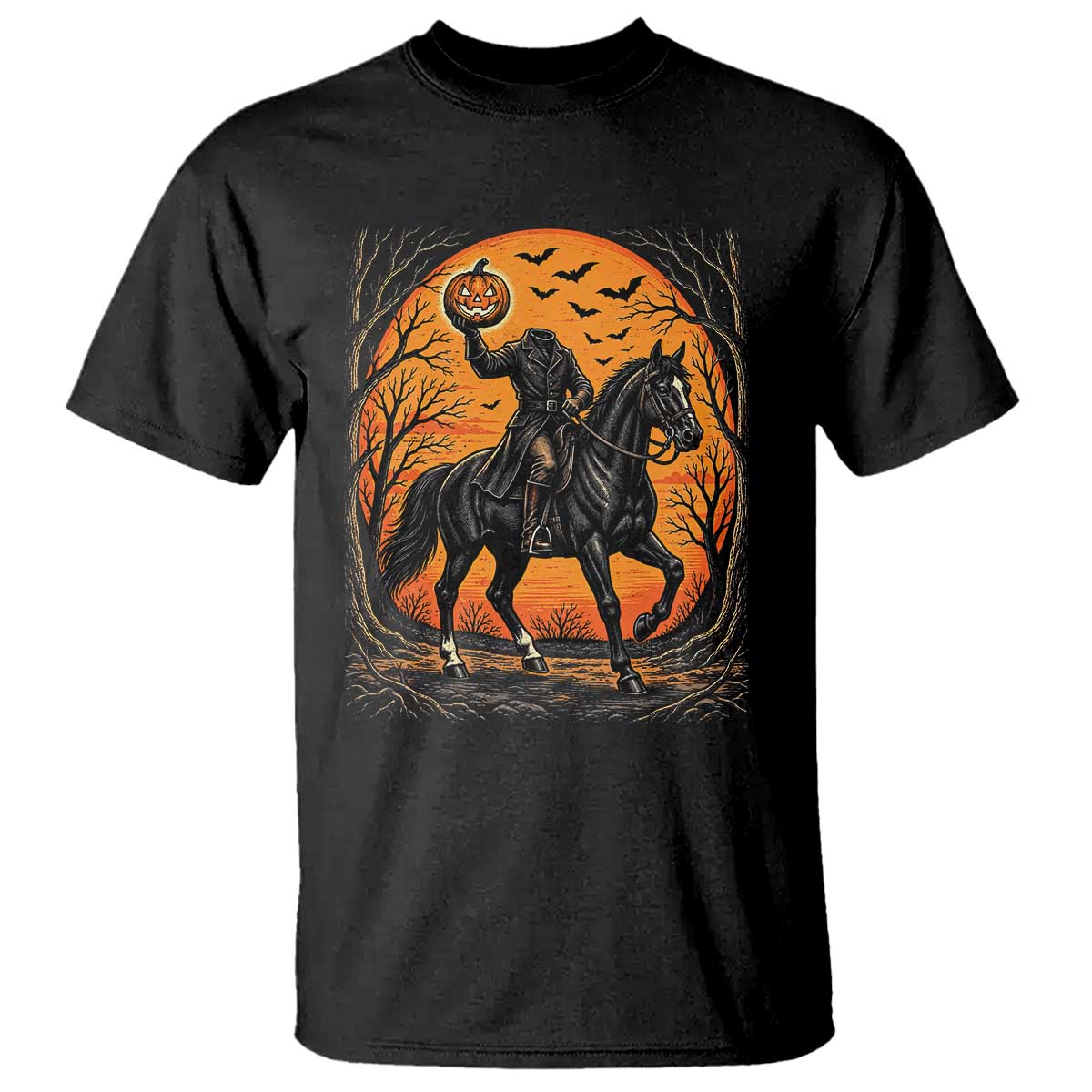 Headless Horseman Legend Vintage Halloween T Shirt