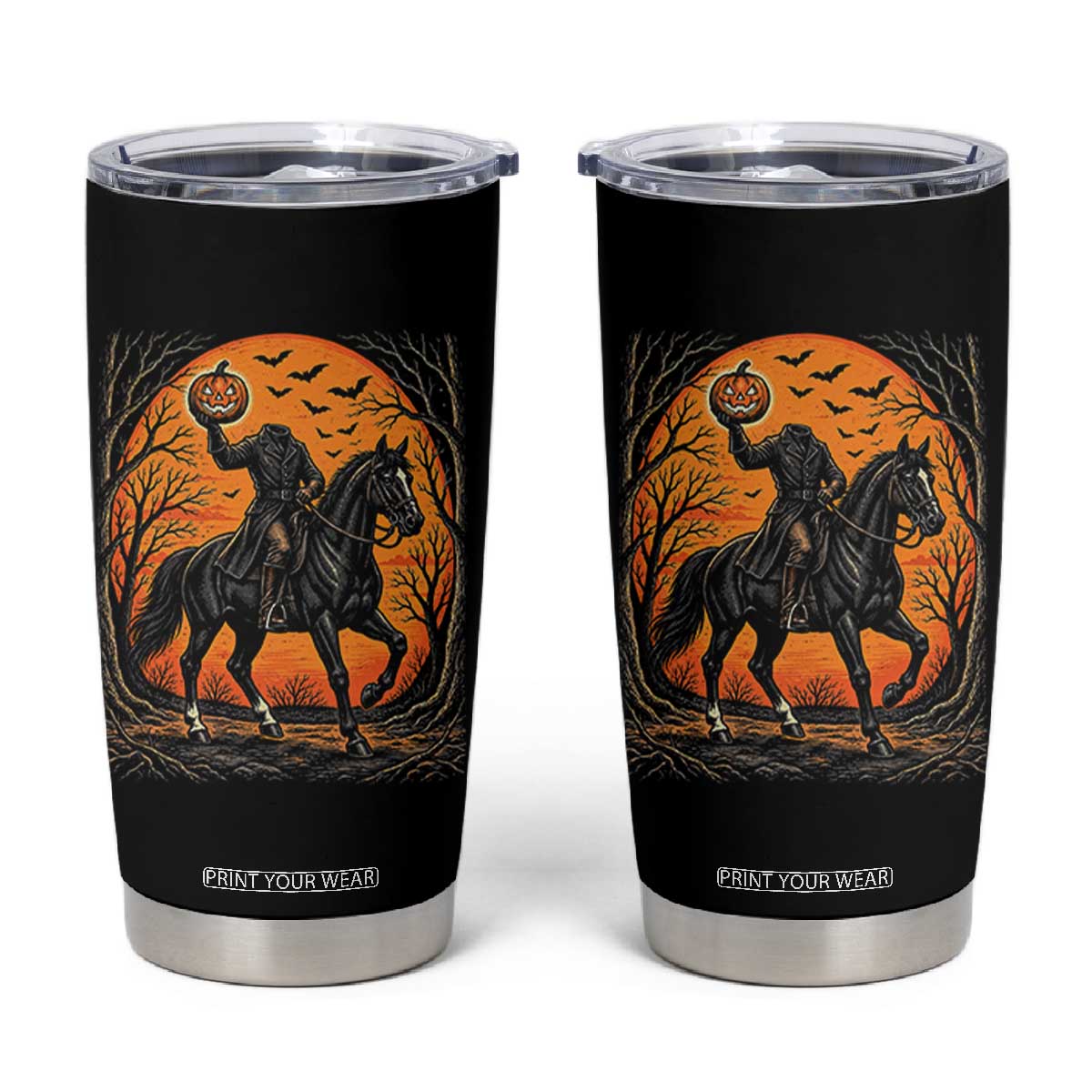 Headless Horseman Legend Vintage Halloween Tumbler Cup