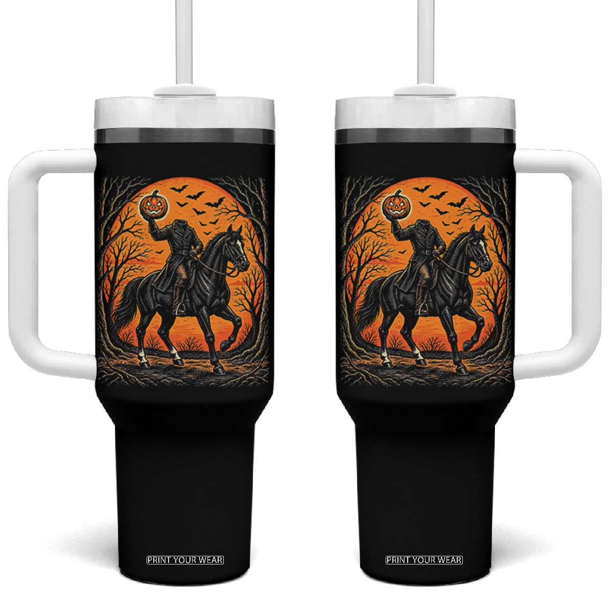 Headless Horseman Legend Vintage Halloween Tumbler With Handle