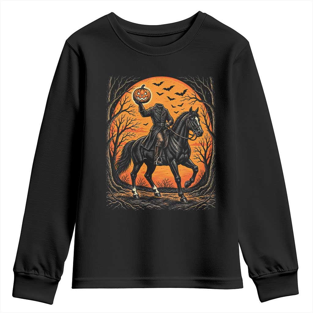 Headless Horseman Legend Vintage Halloween Youth Sweatshirt