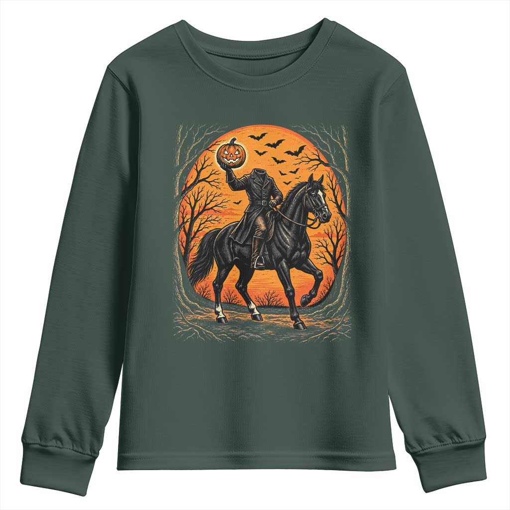 Headless Horseman Legend Vintage Halloween Youth Sweatshirt