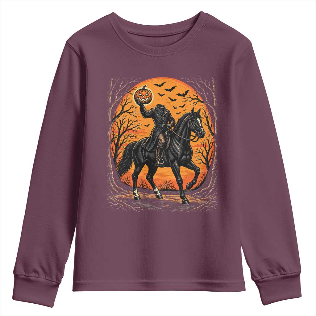 Headless Horseman Legend Vintage Halloween Youth Sweatshirt