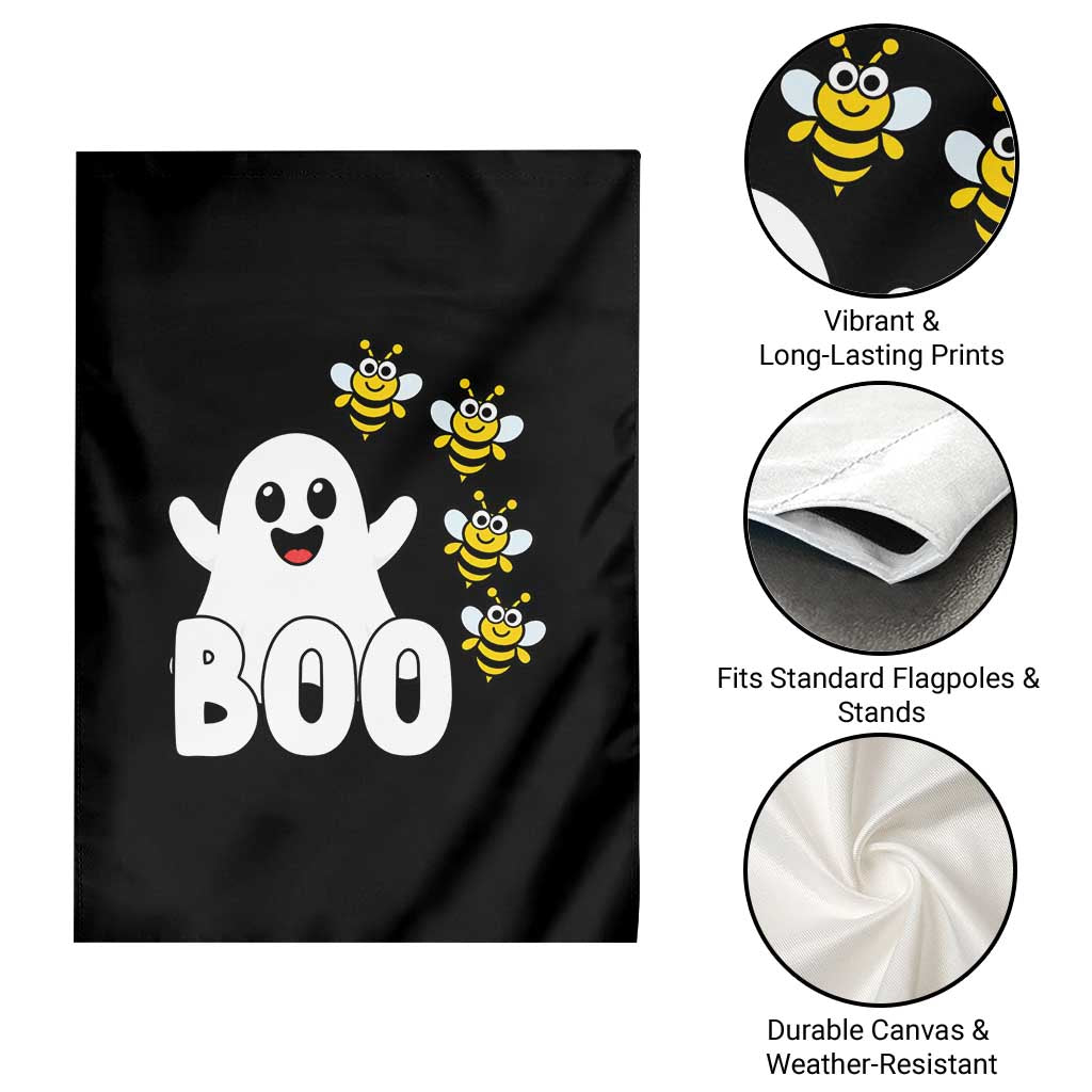 Cute Boo Bees Ghost Honey Bees Garden Flag Funny Spooky Hallowee