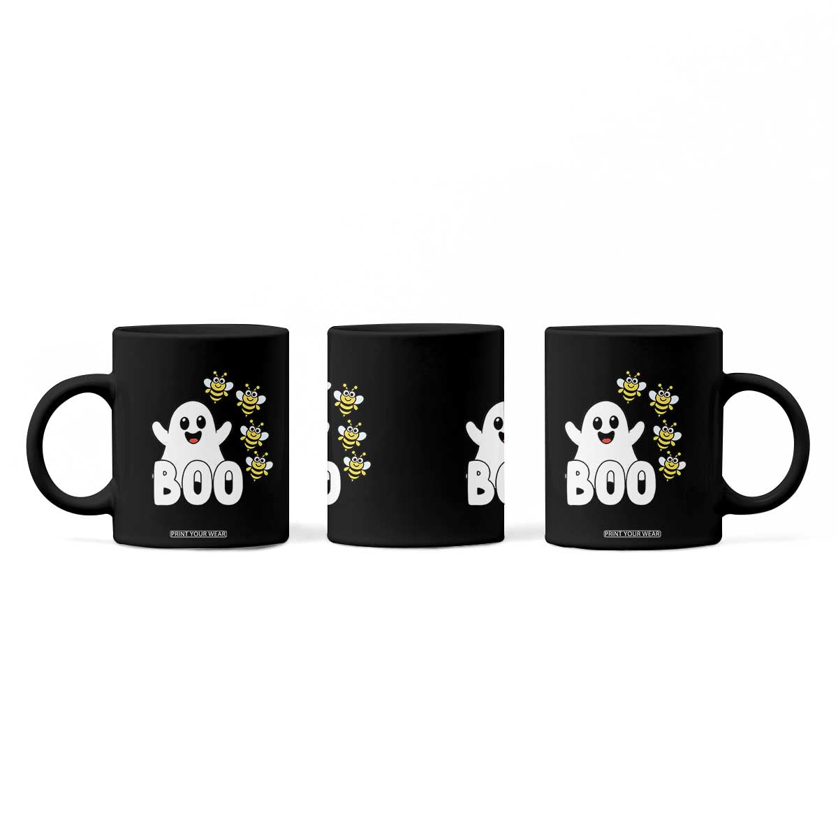 Cute Boo Bees Ghost Honey Bees Coffee Mug Funny Spooky Hallowee