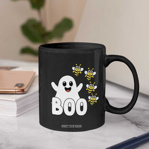 Cute Boo Bees Ghost Honey Bees Coffee Mug Funny Spooky Hallowee