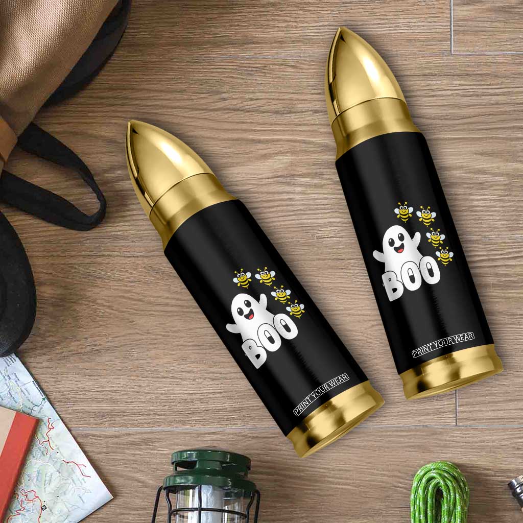 Cute Boo Bees Ghost Honey Bees Bullet Tumbler Funny Spooky Hallowee