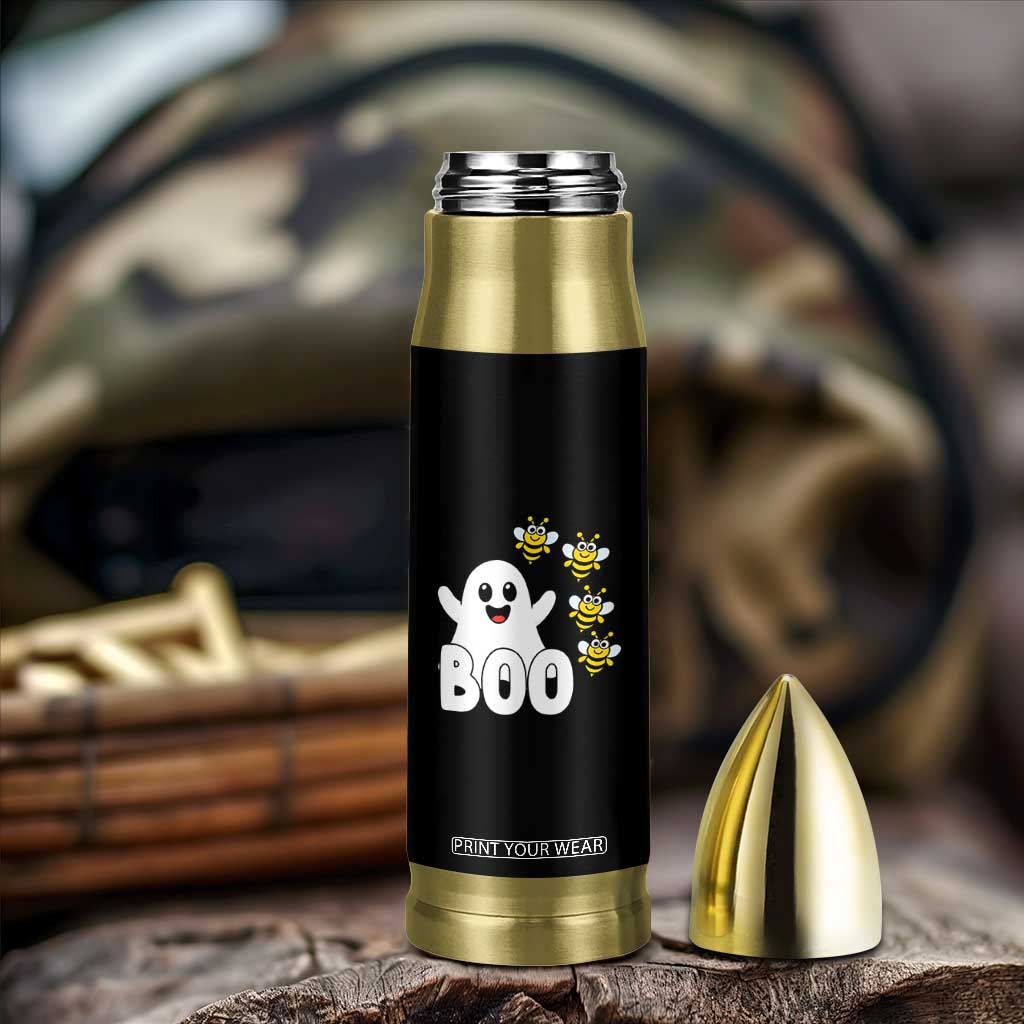 Cute Boo Bees Ghost Honey Bees Bullet Tumbler Funny Spooky Hallowee