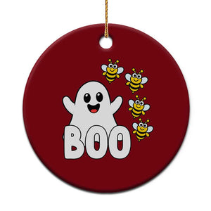 Cute Boo Bees Ghost Honey Bees Ceramic Ornament Funny Spooky Hallowee