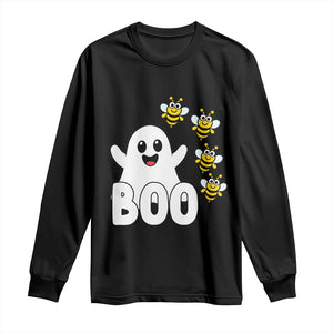 Cute Boo Bees Ghost Honey Bees Long Sleeve Shirt Funny Spooky Hallowee