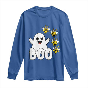 Cute Boo Bees Ghost Honey Bees Long Sleeve Shirt Funny Spooky Hallowee