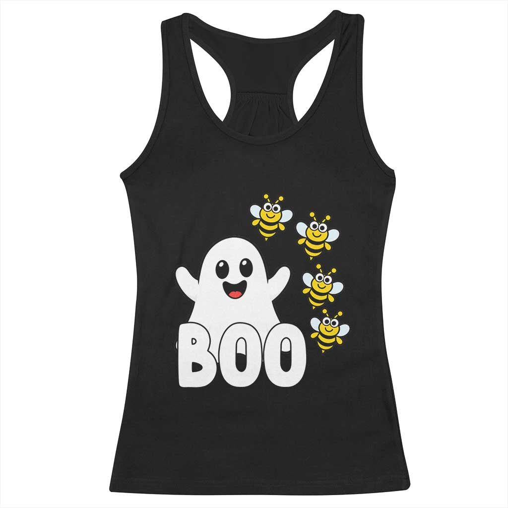 Cute Boo Bees Ghost Honey Bees Racerback Tank Top Funny Spooky Hallowee