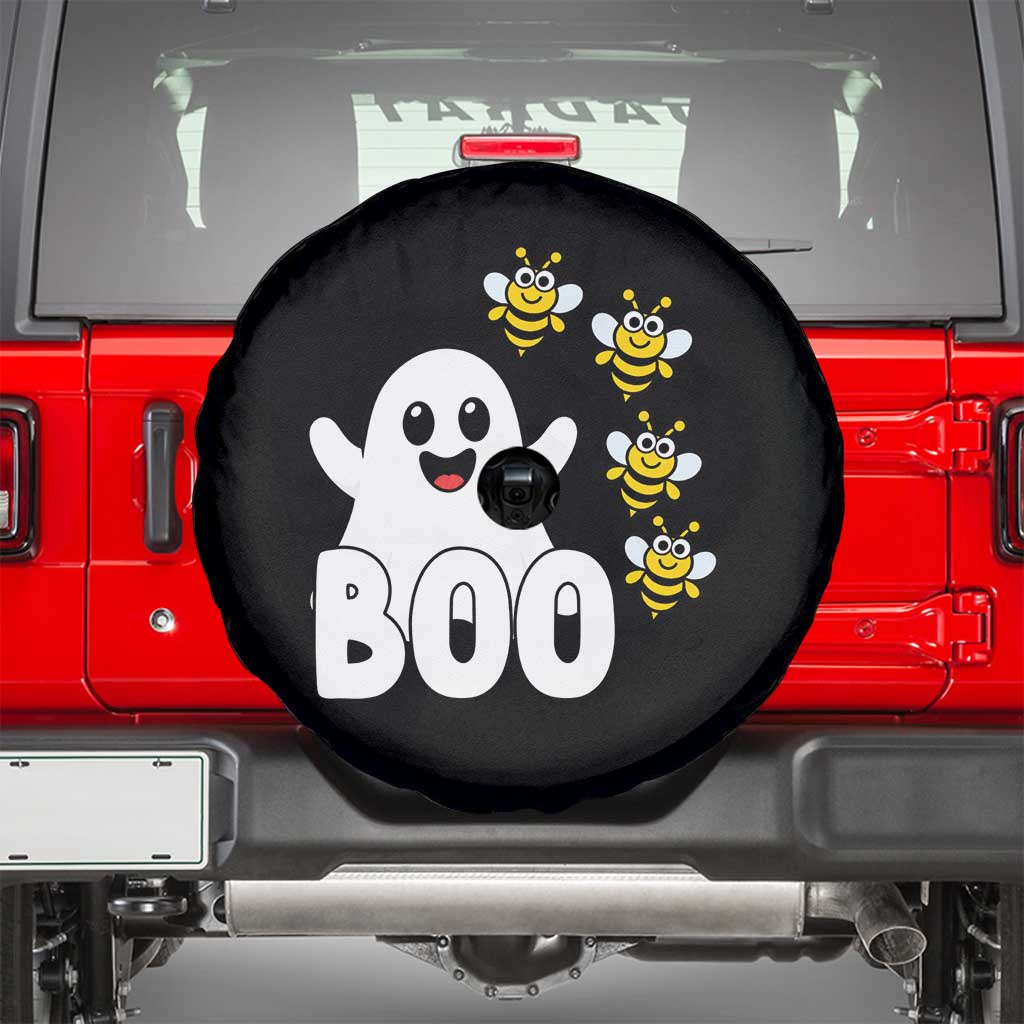 Cute Boo Bees Ghost Honey Bees Spare Tire Cover Funny Spooky Hallowee