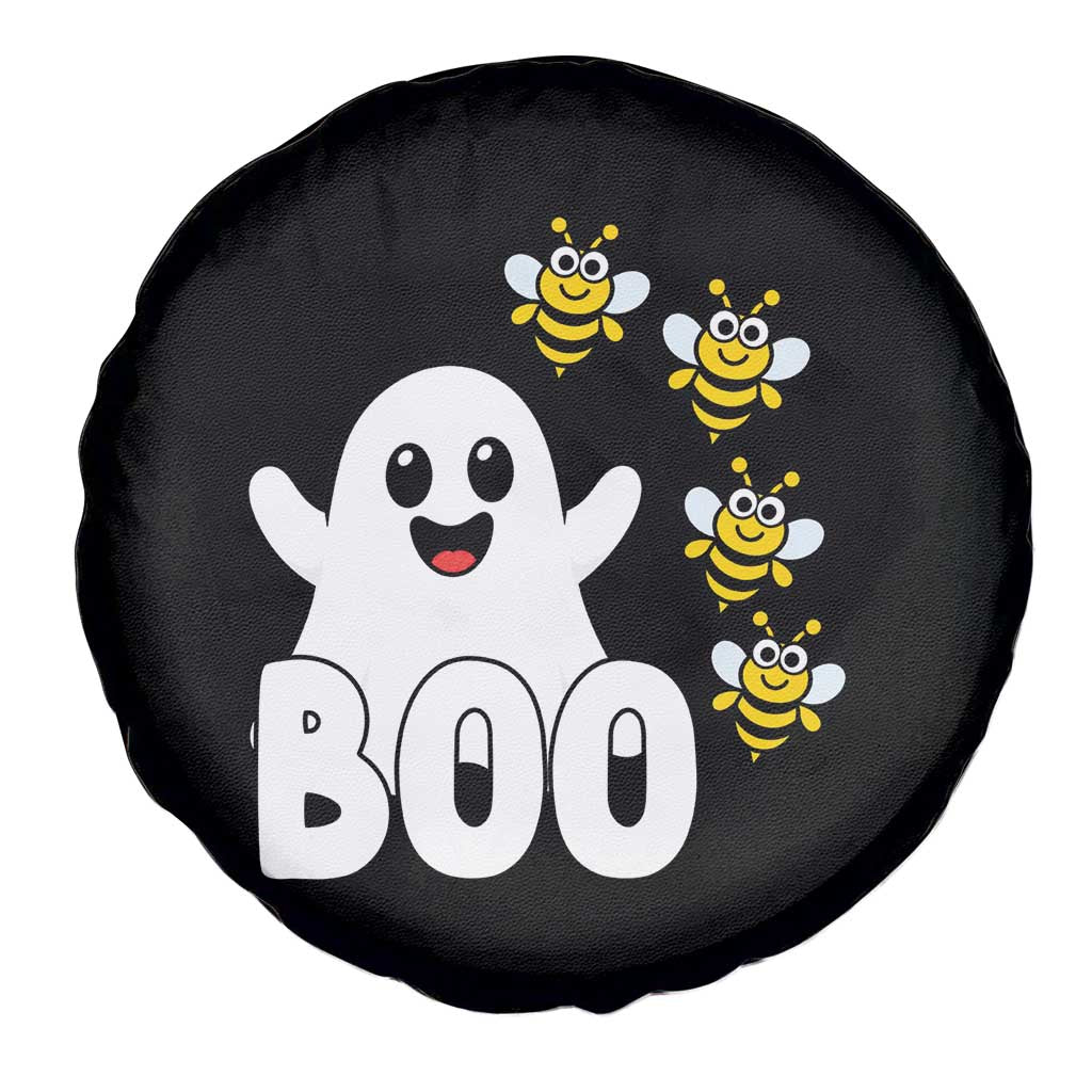 Cute Boo Bees Ghost Honey Bees Spare Tire Cover Funny Spooky Hallowee