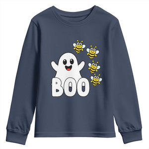 Cute Boo Bees Ghost Honey Bees Youth Sweatshirt Funny Spooky Hallowee