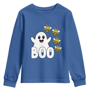 Cute Boo Bees Ghost Honey Bees Youth Sweatshirt Funny Spooky Hallowee