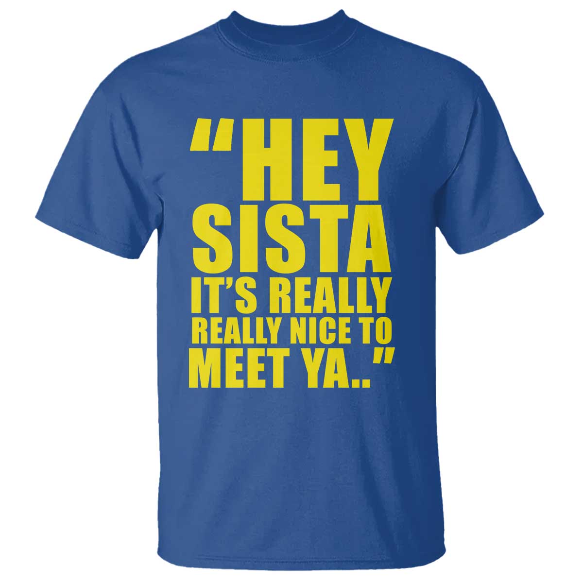 Hey Sista Its Really Really Nice To Meet Ya T Shirt Funny 2000s Pop Nostalgia