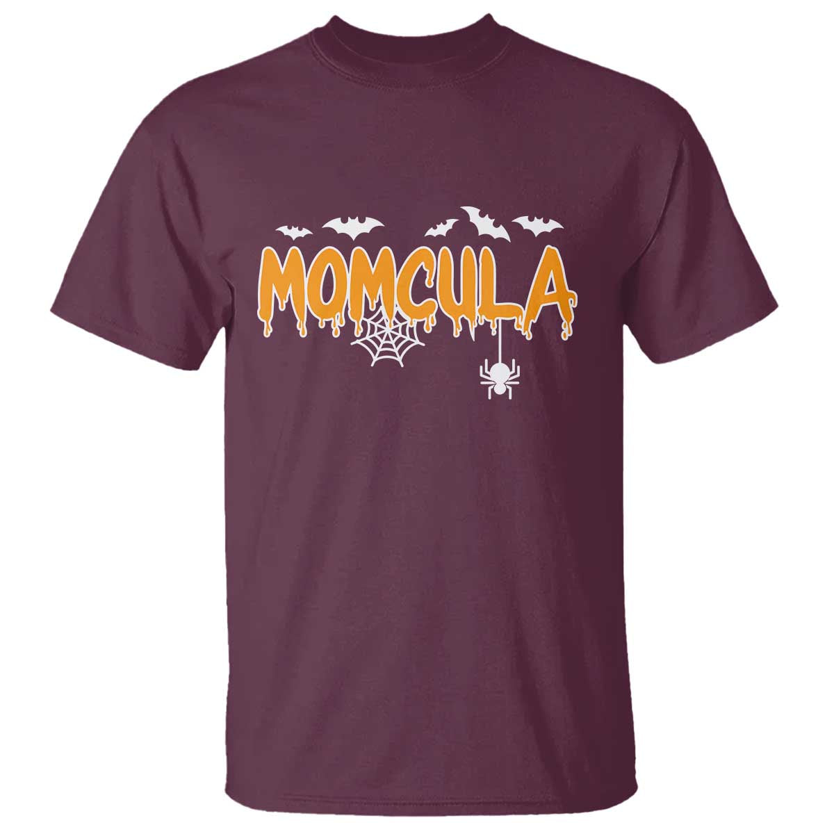 Momcula Funny Vampire Mom T Shirt Spiderweb Spooky Halloween