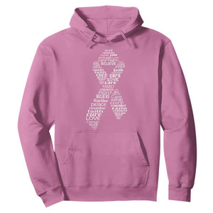 Inspirational Breast Cancer Awareness Hoodie Pink Ribbon Support TS02 Azalea Print Your Wear