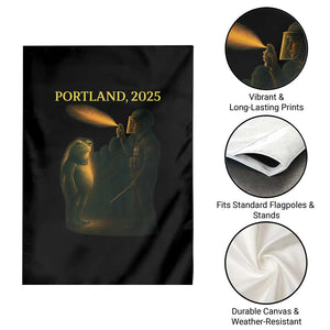Resist Frog Political Poste Garden Flag Free Portland Vintage Protest Graphic TS02 Print Your Wear