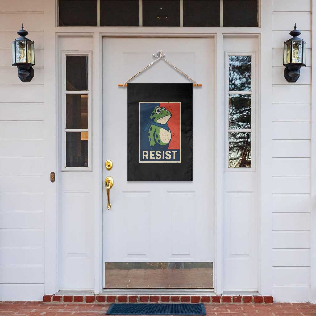 Portland 2025 Protest Garden Flag Frog Resist Against Pepper Spray TS02 Print Your Wear