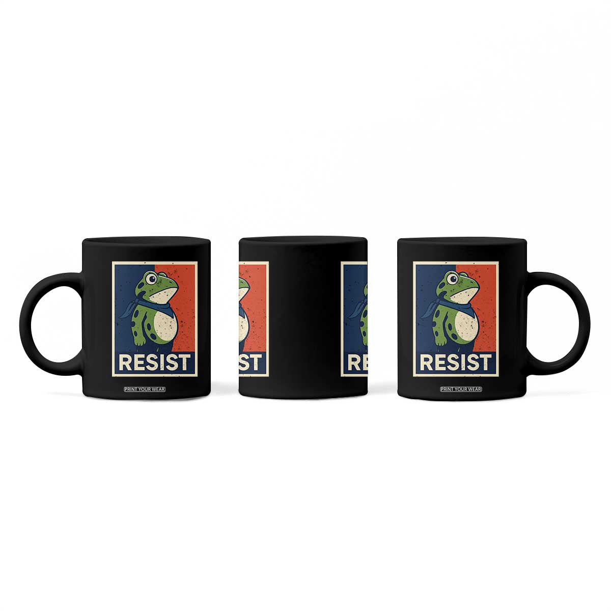 Portland 2025 Protest Coffee Mug Frog Resist Against Pepper Spray TS02 Print Your Wear