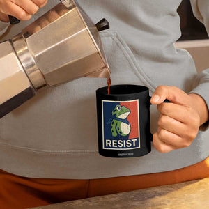 Portland 2025 Protest Coffee Mug Frog Resist Against Pepper Spray TS02 Print Your Wear