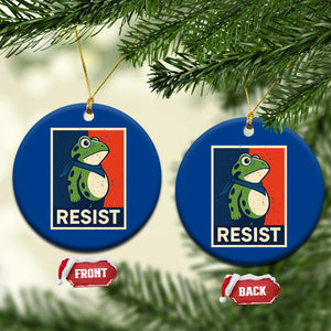 Portland 2025 Protest Ceramic Ornament Frog Resist Against Pepper Spray TS02 1pc Blue Print Your Wear