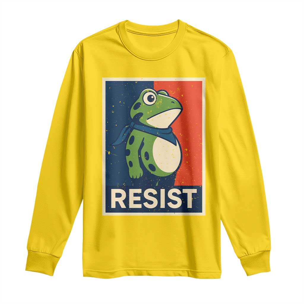 Portland 2025 Protest Long Sleeve Shirt Frog Resist Against Pepper Spray TS02 Daisy Print Your Wear
