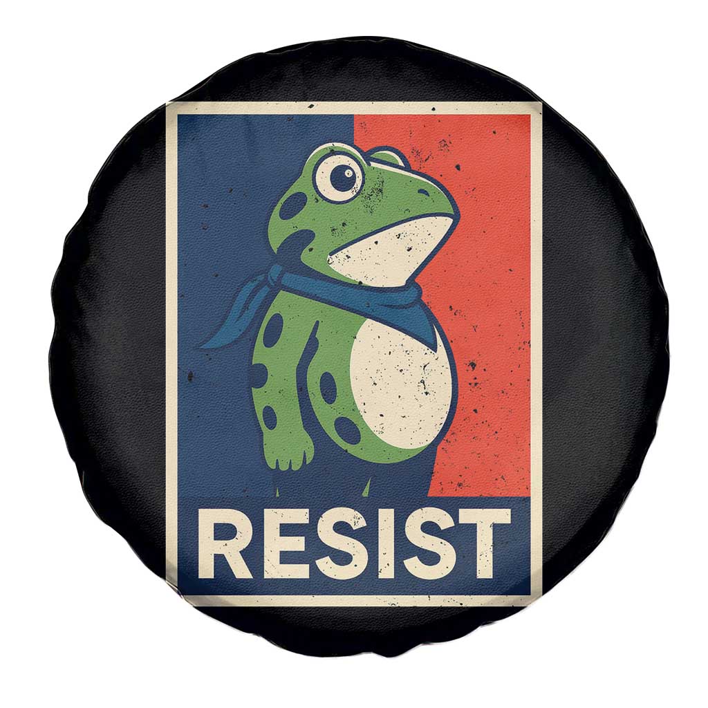 Portland 2025 Protest Spare Tire Cover Frog Resist Against Pepper Spray TS02 Print Your Wear
