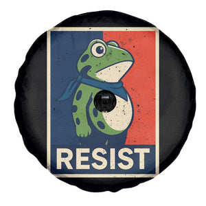Portland 2025 Protest Spare Tire Cover Frog Resist Against Pepper Spray TS02 Print Your Wear