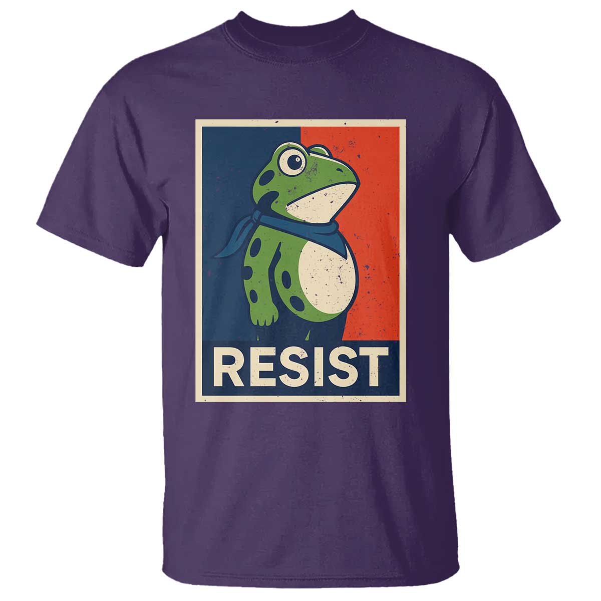 Portland 2025 Protest T Shirt Frog Resist Against Pepper Spray TS02 Purple Print Your Wear