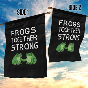 Frogs Together Strong Garden Flag Free Portland Oregon Unity Meme TS02 Print Your Wear