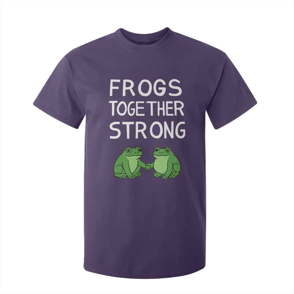Frogs Together Strong T Shirt For Kid Free Portland Oregon Unity Meme TS02 Purple Print Your Wear