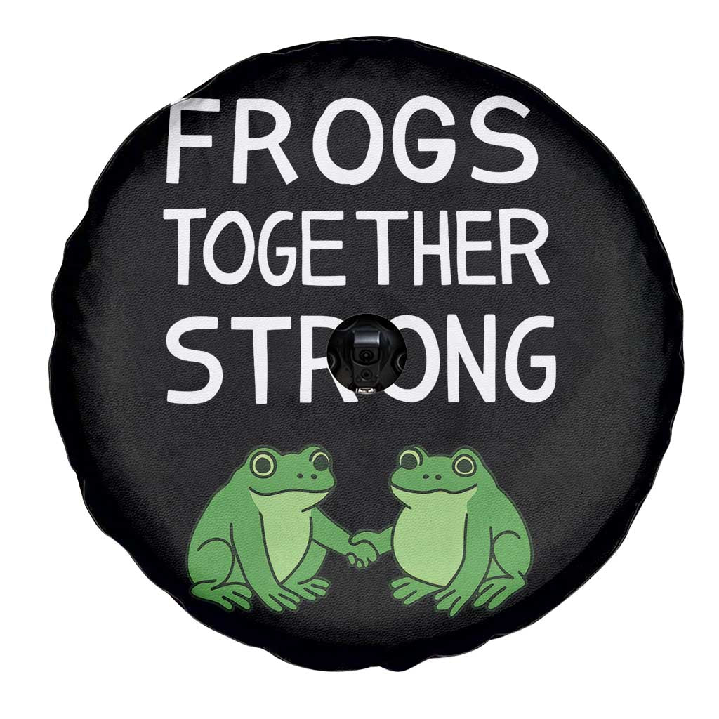 Frogs Together Strong Spare Tire Cover Free Portland Oregon Unity Meme TS02 Print Your Wear
