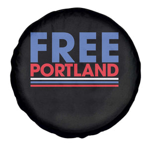 Free Portland Bold Patriotic Spare Tire Cover Red White and Blue Protest Statement TS02 Print Your Wear